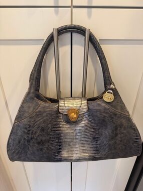 Brahmin Adrian satchel 
Bag with Gold Hardware